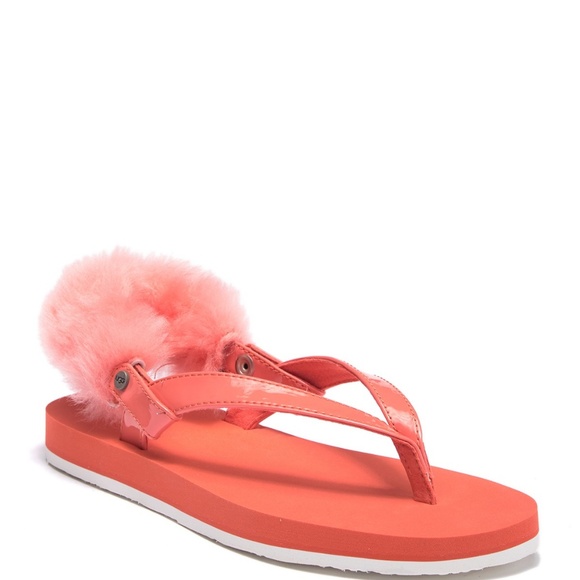 UGG Other - -UGG K Laalaa Genuine Lamb Fur Slingback Sandal